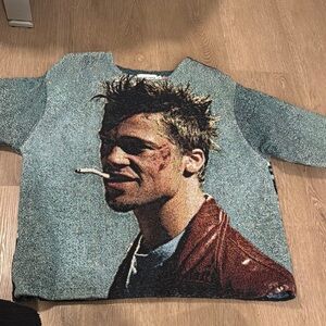 Fight club knitwrth handmade sweater